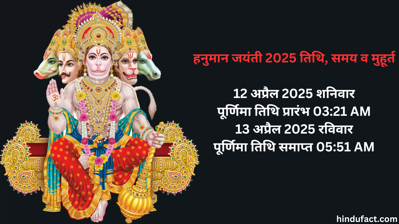 हनुमान जयंती 2025 तिथि, समय व मुहूर्त